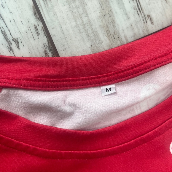 NWOT – Women’s Valentine’s Day T-Shirt – Red with White Hearts – Size Medium - Picture 3 of 15